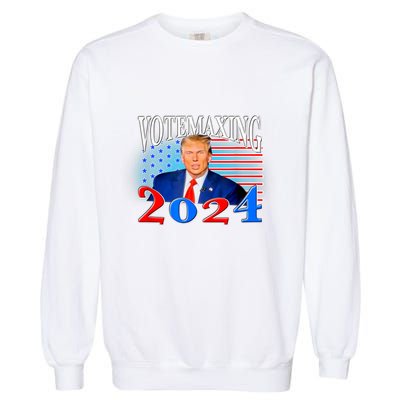 Votemaxing 2024 Looksmax Funny Garment-Dyed Sweatshirt