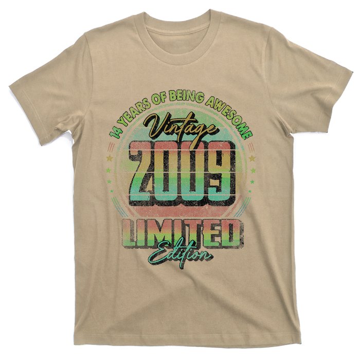 Vintage 2009 Limited Edition Funny 14 Year Old 14th Birthday T-Shirt