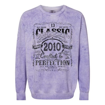 Vintage 2010 Limited Edition 13 Year Old 13th Birthday Colorblast Crewneck Sweatshirt