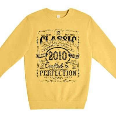 Vintage 2010 Limited Edition 13 Year Old 13th Birthday Premium Crewneck Sweatshirt