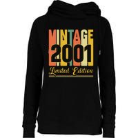 Vintage 2001 Limited Edition 21st Birthday Celebration Womens Funnel Neck Pullover Hood