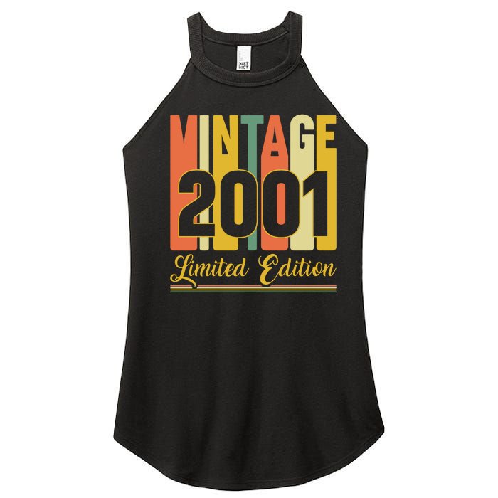 Vintage 2001 Limited Edition 21st Birthday Celebration Women's Perfect Tri Rocker Tank