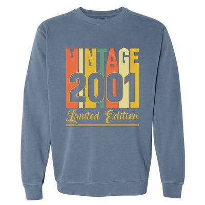 Vintage 2001 Limited Edition 21st Birthday Celebration Garment-Dyed Sweatshirt