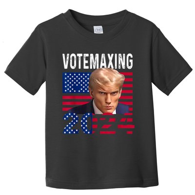 Votemaxing 2024 Looksmaxxing Funny Toddler T-Shirt