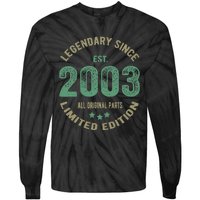 Vintage 2003 Limited Edition 20th Birthday 20 Year Old  Tie-Dye Long Sleeve Shirt