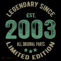 Vintage 2003 Limited Edition 20th Birthday 20 Year Old  Women's T-Shirt