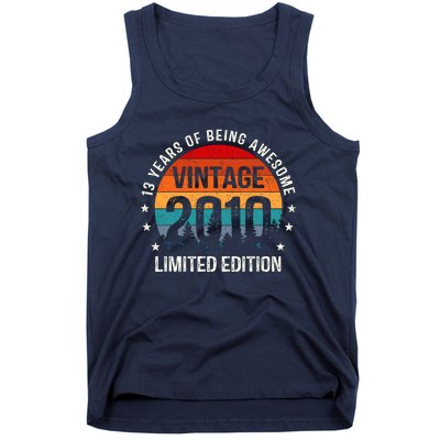 Vintage 2010 Limited Edition 13 Year Old Gifts 13th Birthday Tank Top