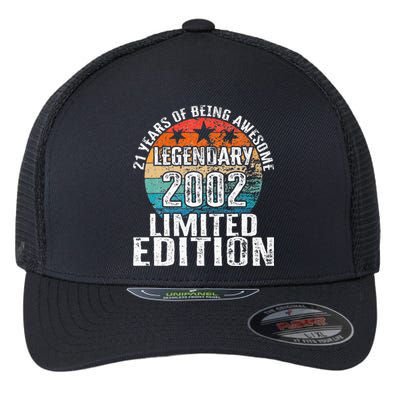 Vintage 2002 Legendary Limited Edition 21 Year Old Bday Flexfit Unipanel Trucker Cap