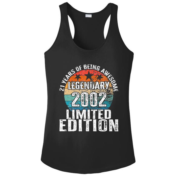 Vintage 2002 Legendary Limited Edition 21 Year Old Bday Ladies PosiCharge Competitor Racerback Tank