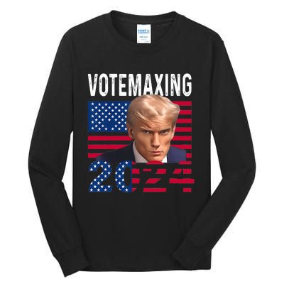 Votemaxing 2024 Looksmaxxing Funny Tall Long Sleeve T-Shirt