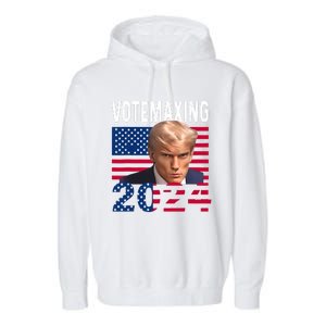 Votemaxing 2024 Looksmaxxing Funny Garment-Dyed Fleece Hoodie