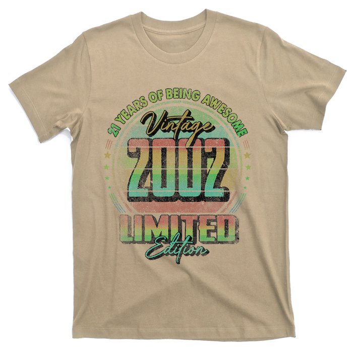 Vintage 2002 Limited Edition 21 Year Old 21st Birthday T-Shirt