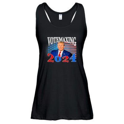 Votemaxing 2024 Looksmax Funny Ladies Essential Flowy Tank