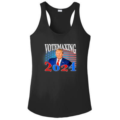 Votemaxing 2024 Looksmax Funny Ladies PosiCharge Competitor Racerback Tank