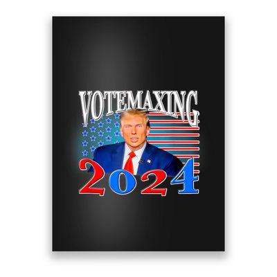 Votemaxing 2024 Looksmax Funny Poster