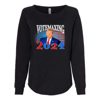 Votemaxing 2024 Looksmax Funny Womens California Wash Sweatshirt