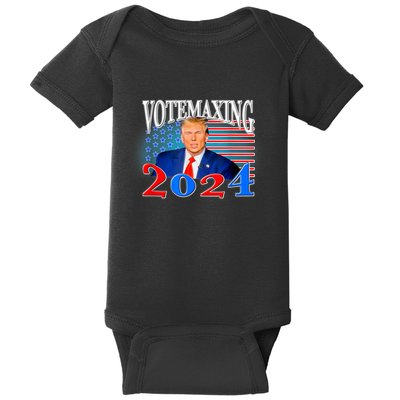 Votemaxing 2024 Looksmax Funny Baby Bodysuit