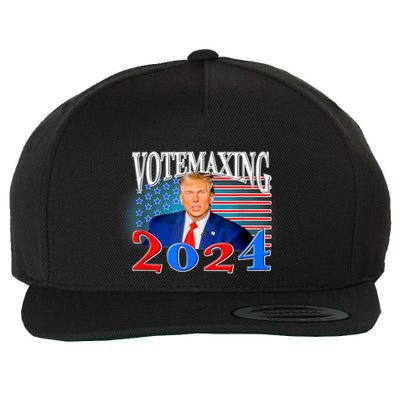 Votemaxing 2024 Looksmax Funny Wool Snapback Cap