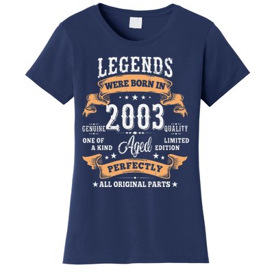 Vintage 2003 Limited Edition 20 Year Old Gifts 20th Birthday Women's T-Shirt