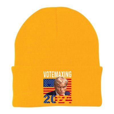 Votemaxing 2024 Looksmaxxing Funny Knit Cap Winter Beanie