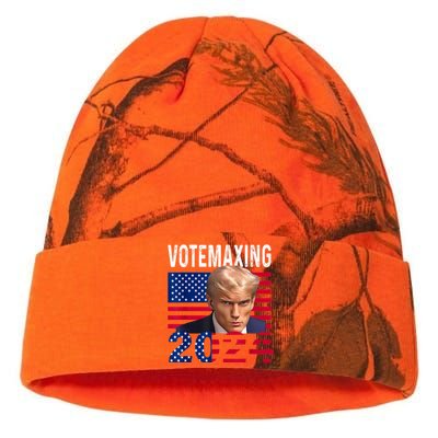 Votemaxing 2024 Looksmaxxing Funny Kati Licensed 12" Camo Beanie