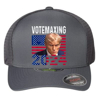 Votemaxing 2024 Looksmaxxing Funny Flexfit Unipanel Trucker Cap