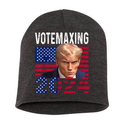 Votemaxing 2024 Looksmaxxing Funny Short Acrylic Beanie