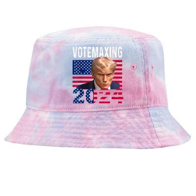 Votemaxing 2024 Looksmaxxing Funny Tie-Dyed Bucket Hat