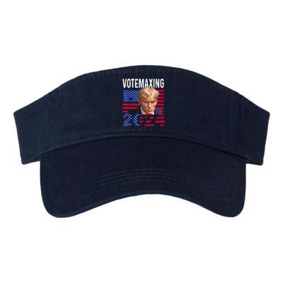 Votemaxing 2024 Looksmaxxing Funny Valucap Bio-Washed Visor