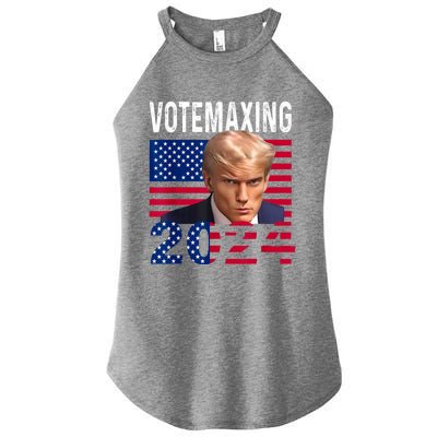 Votemaxing 2024 Looksmaxxing Funny Women’s Perfect Tri Rocker Tank