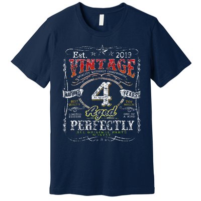 Vintage 2019 Limited Edition 4 Year Old 4th Birthdays Premium T-Shirt