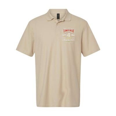 Vintage 2019 Limited Edition 4 Year Old 4th Birthdays Softstyle Adult Sport Polo