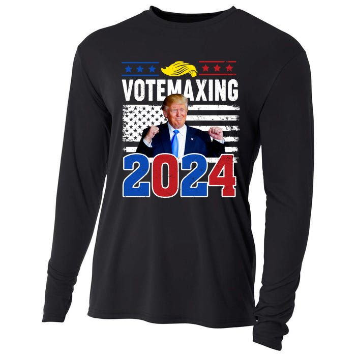 Votemaxing 2024 Looksmaxxing Funny Cooling Performance Long Sleeve Crew