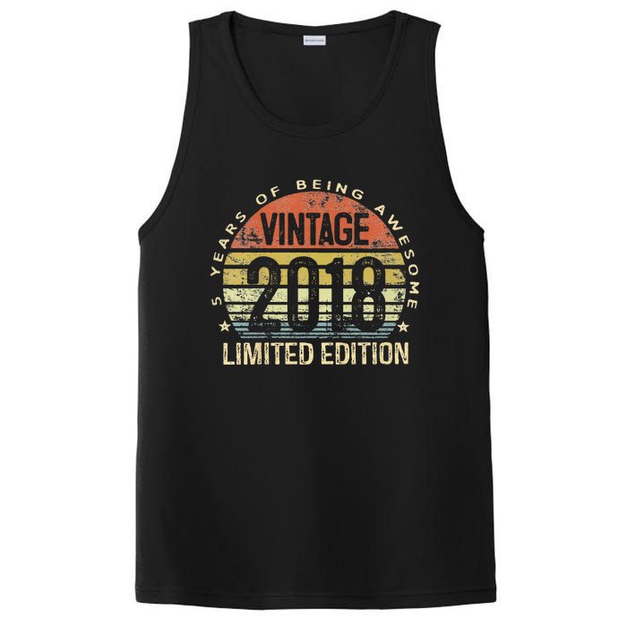 Vintage 2018 Limited Edition 5 Year Old Gifts 5th Birthday PosiCharge Competitor Tank