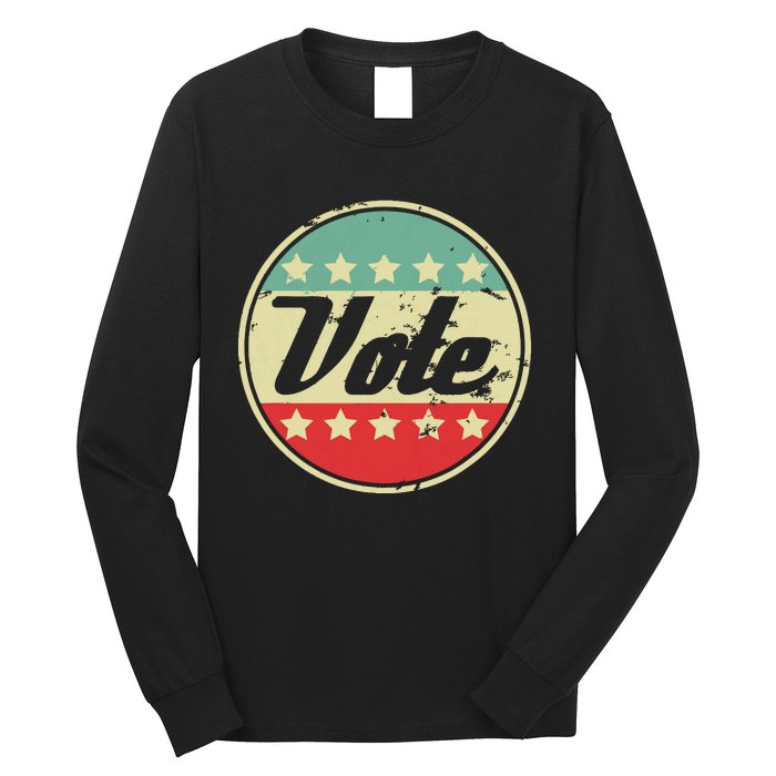 Vote 2024 Midterm Election Gift Idea Voter Rights Graphic Long Sleeve Shirt