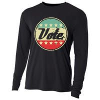 Vote 2024 Midterm Election Gift Idea Voter Rights Graphic Cooling Performance Long Sleeve Crew