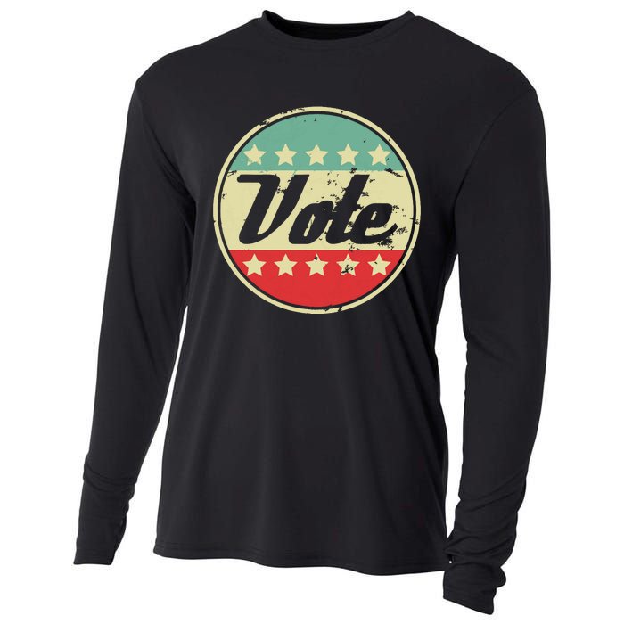 Vote 2024 Midterm Election Gift Idea Voter Rights Graphic Cooling Performance Long Sleeve Crew