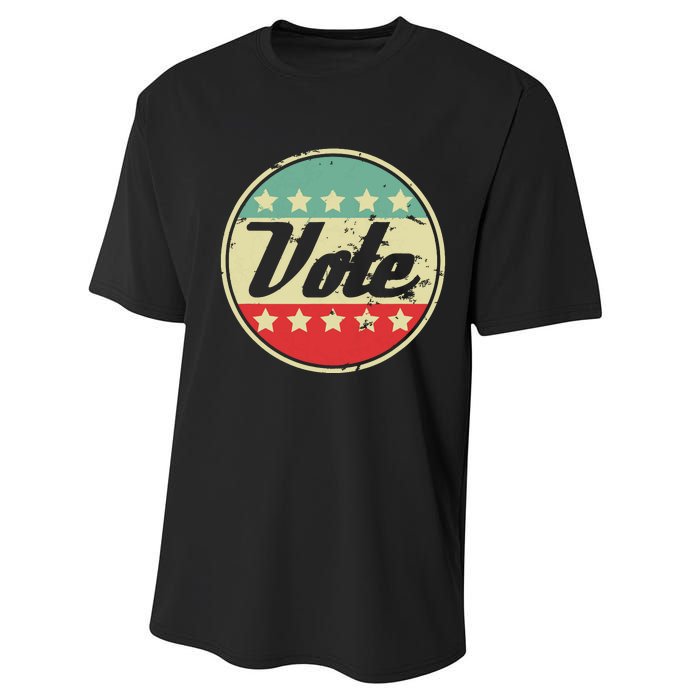 Vote 2024 Midterm Election Gift Idea Voter Rights Graphic Performance Sprint T-Shirt