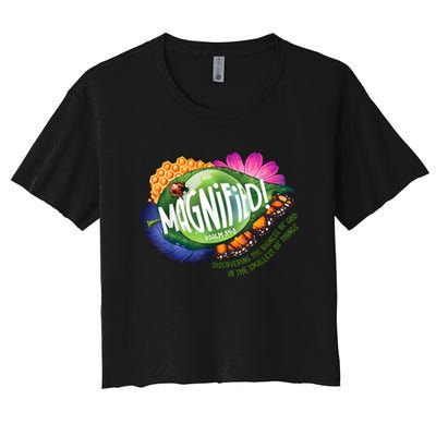 VBS 2025 Magnified Smallest Insects Adventure VBS  Women's Crop Top Tee