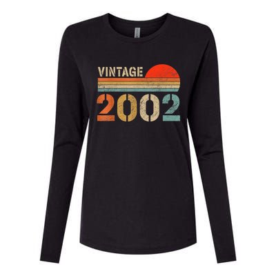 Vintage 2002 Made In 2002 21st Birthday Gift 21 Year Old Womens Cotton Relaxed Long Sleeve T-Shirt