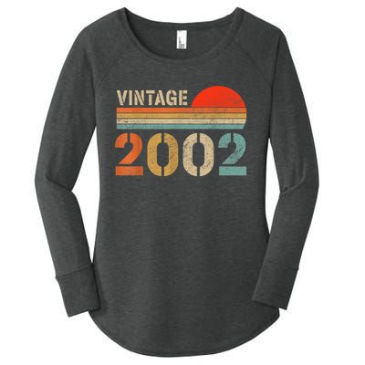 Vintage 2002 Made In 2002 21st Birthday Gift 21 Year Old Women's Perfect Tri Tunic Long Sleeve Shirt