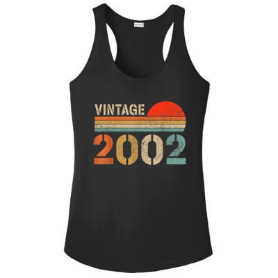 Vintage 2002 Made In 2002 21st Birthday Gift 21 Year Old Ladies PosiCharge Competitor Racerback Tank