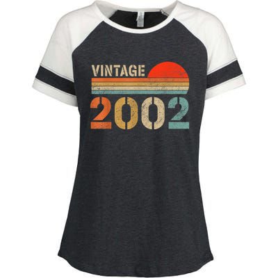 Vintage 2002 Made In 2002 21st Birthday Gift 21 Year Old Enza Ladies Jersey Colorblock Tee