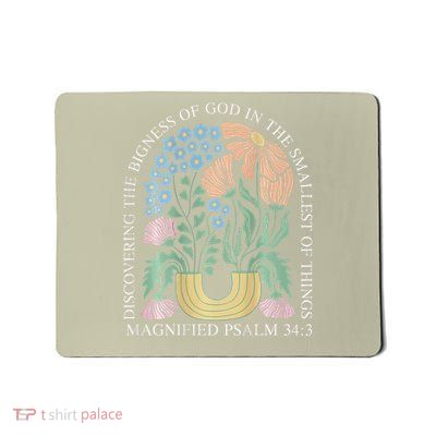 VBS 2025 Magnified Vacation Bible School Flower 2 Sided Mousepad