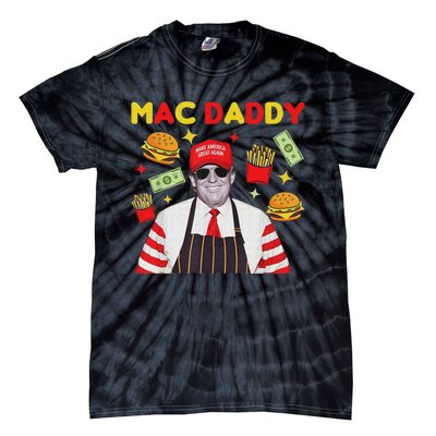 Vance 2024 Makes French Fries Funny Trump Fries Making Fries Mac Daddy Tie-Dye T-Shirt