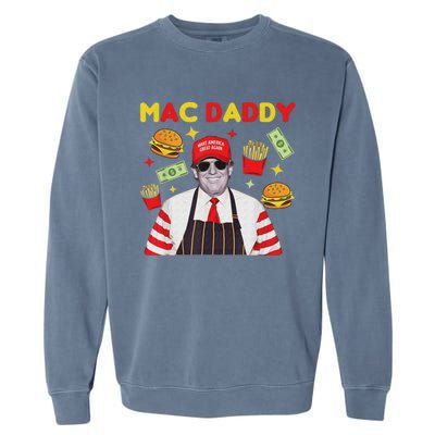 Vance 2024 Makes French Fries Funny Trump Fries Making Fries Mac Daddy Garment-Dyed Sweatshirt