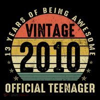 Vintage 2010 Official Teenager 13th Birthday Gifts 13 Yr Old Tall T-Shirt