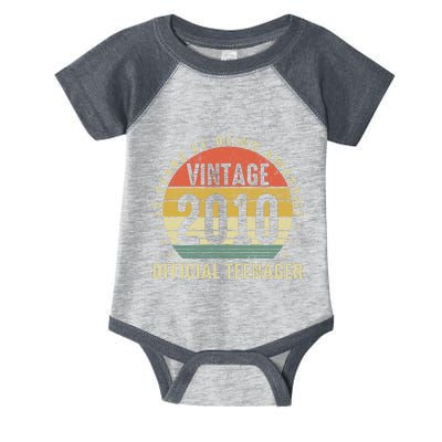 Vintage 2010 Official Teenager 13th Birthday Gifts 13 Yr Old Infant Baby Jersey Bodysuit