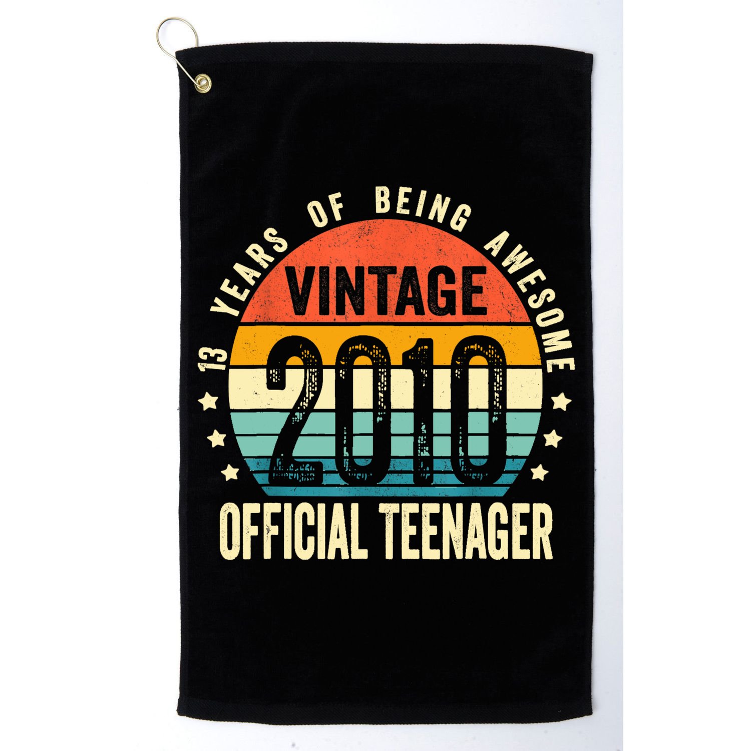 Vintage 2010 Official Teenager 13th Birthday Gifts 13 Yr Old Golf Towel