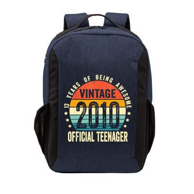 Vintage 2010 Official Teenager 13th Birthday Gifts 13 Yr Old Vector Backpack
